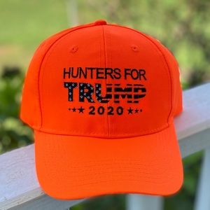 Hunters For Trump 2020 Hat cap MAGA BLAZE ORANGE